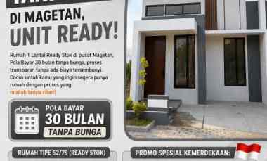 rumah tanpa bank di magetan unit ready