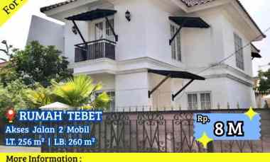 Dijual Rumah Cantik Tebet Timur dekat Taman Eco Park Jalan 2 Mobil