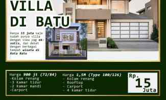 Rumah Villa 2 Lantai Kolam Renang di Kota Wisata Batu