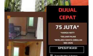 Rusun Delta Cakung Dijual Murah 75 juta