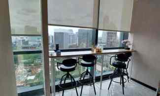 sewa kantor furnish treasury tower 318sqm harga nego