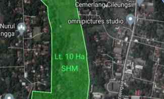 Dijual Tanah 10 Hektar Cileungsi Kab. Bogor