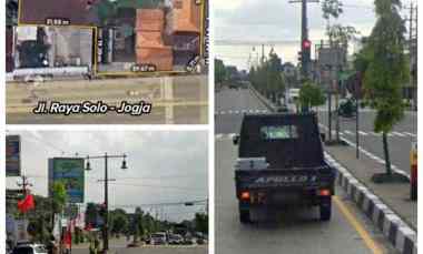 Tanah Dijual 3800m2 jl.Raya Solo-Jogja 4jt/m2 Klaten Kota