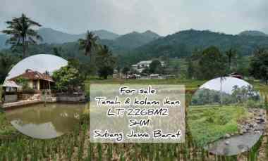 Tanah dan Bangunan Kolam Cisalak Subang Jawa Barat