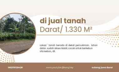 Tanah Dijual di Subang