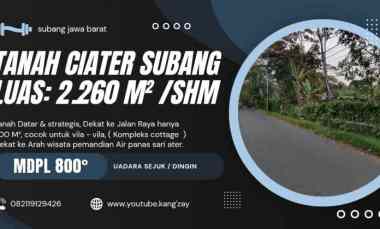 tanah darat strategis ciater subang
