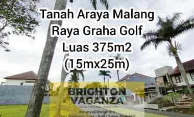 Tanah Dijual Araya Malang Poros Jalan Raya Graha Golf