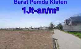 Tanah Dijual Klaten Utara Jalan Jogja Solo