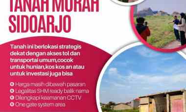 Tanah Gedangan SHM On Hand Ready Bangun