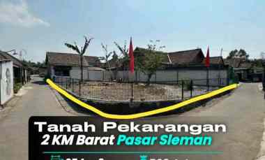 Tanah Hook di Caturharjo dekat Rsud Pasar Sleman, Jogja