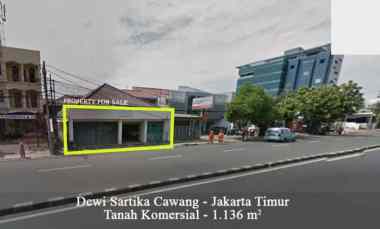 Tanah jl Dewi Sartika Raya Cawang LT 1136 m2, Strategis