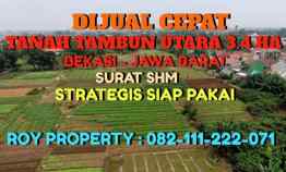 Tanah Dijual di Jl. Raya Villa Bekasi Indah Jejalen Jaya Tambun Utara Bekasi
