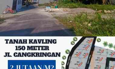 Tanah Kavling 150 meter dari jl. Cangkringan