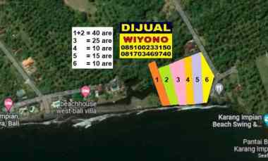 tanah kavling beach front jembrana negara bali dijual