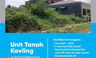 tanah kavling di jati kota padang