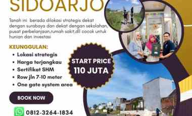 Tanah Dijual di berlian residence 1 keboan anom gedangan sidoarjo