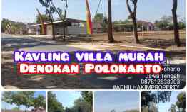 Tanah Kavling Villa Murah di Denokan Polokarto Kota