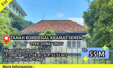 Tanah Dijual di Kramat Raya