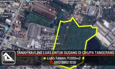 Tanah Luas di jl. Raya Serang, Dukuh, Cikupa, Tangerang