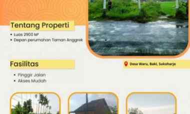 tanah murah 2 shm 2 muka