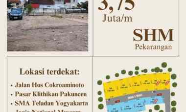 tanah murah 3 jutaan m dekat pusat kota jogja