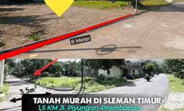 Tanah Murah di Madurejo, Sleman dekat Rsud Prambanan