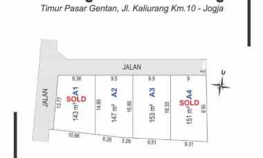 Tanah Murah Jogja Dijual Siap Bangun dekat UGM