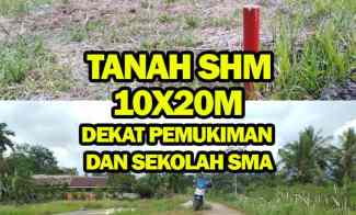 Tanah Murah Pontian Sertipikat Hak Milik 10x20m