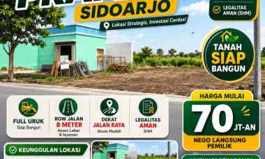 tanah murah prambon sidoarjo