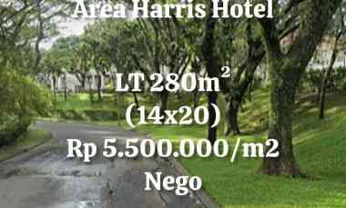 tanah murah riverside malang area harris hotel