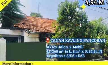 Tanah Dijual di Pancoran Timur