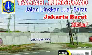 Tanah Ring Road Jakarta Barat 20 juta/meter