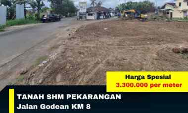 Tanah Shm Pekarangan Murah, jl Godean km 8 Sleman