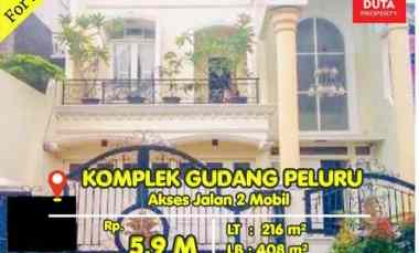 Rumah Dijual di Komplek Gudang Peluru