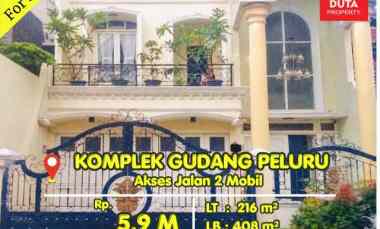 Rumah Dijual di Komplek Gudang Peluru