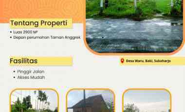 Tanah Tegalan Murah Lingkungan Perumahan