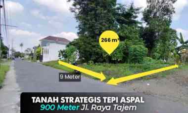 Tanah Tepi Aspal Cuma 900 meter ke jl. Tajem Sleman