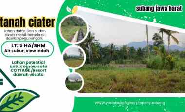 Tanah untuk Resort, View Tangkuban Perahu, Ciater Subang