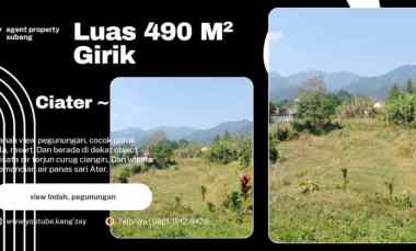 Tanah View Pegunungan Ciater, dekat Wisata, Subang