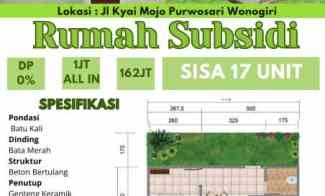 unit subsidi sisa 17 unit wonogiri kota