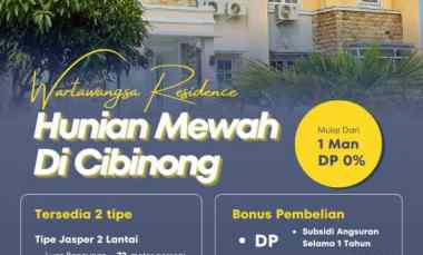 Wartwawangsa Residence Perumahan di Cibinong tanpa Dp