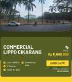dijual tanah jalan thamrin lippo cikarang